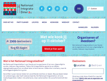Tablet Screenshot of nationaalintegratiediner.nl